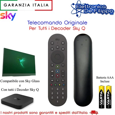 Nuovo Telecomando Originale Sky Q Per Tutti i Decoder Sky Q - Immagine 1 di 4
