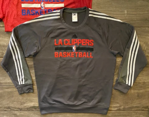 Adidas Los Angeles Clippers NBA Team Basketball Practice Sweatshirt Gray Men’s L Cover