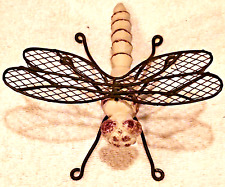 Dragonfly Figurine Metal and Wood by SPI San Pacific International