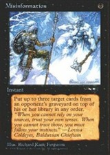 MTG magic cards 2x x2 Light Play, English Misinformation Alliances