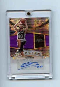 2022 Select In Flight Auto Neon Purple Pulsar FOTL /15 Manu Ginobli - Picture 1 of 2