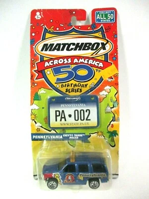 Matchbox Across America 50th Birthday 97526 Pennsylvania Chevy Tahoe Police Car - Image 1 of 3