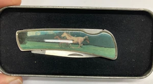 Jaquar Horse/Pony Folding Pocket Knife in Tin C-083H - Picture 1 of 18