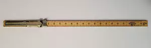 Vintage Sewing DRITZ Skirt Marker Wood Ruler 31.5” Hem Marker Metal No Base - Picture 1 of 8
