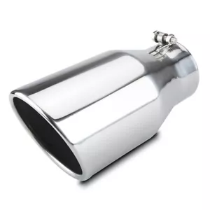 4" Inlet 6" Outlet 12 inch Long Truck Diesel Bolt On Exhaust Tip Stainless Steel - Bild 1 von 11