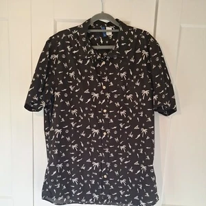 Mens Black Short Sleeved Shirt - Picture 1 of 3