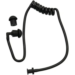 Black Air Tube Earbud for Motorola Kenwood Radio Earpiece Headset Headphone - Picture 1 of 2
