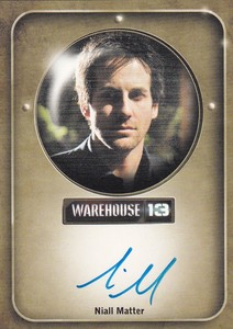 Warehouse 13 1 2010 Autograph Card Niall Matter - Gary Whitman