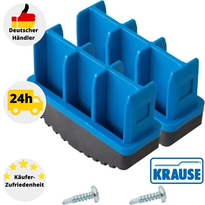 Fußstopfen 77 x 25 mm blau 2 Stk. Krause 211019 für STABILO Sprossenleitern - Bild 1 von 4