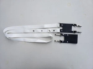 2 Pcs KNIGHT TEMPLAR SWORD SLING and BELT HOLDER SCABBARD SILVER Hardware - Picture 1 of 2