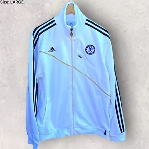 CHELSEA FC ADIDAS WHITE 2010 JACKET Size Larhe - Picture 1 of 3