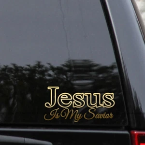 Jesus Is My Savior Christ Faith Vinyl Decal Sticker - Picture 1 of 2