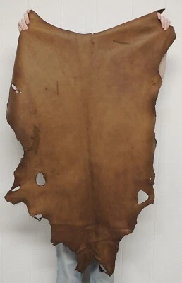 SADDLE DEERSKIN Leather Hide for Native Craft Buckskin Clothing Fringe Bag Pelt - Image 1 of 2