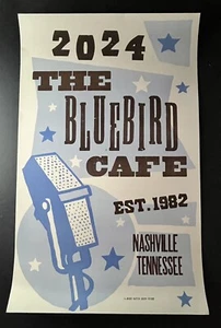 ~ 2024 The Bluebird Café Est. 1982 ~ Nashville TN Café Hatch Show impresión - Imagen 1 de 1