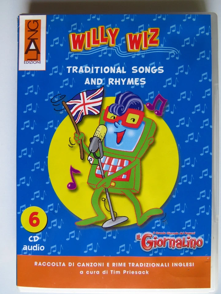 WILLY WIZ Traditional Songs and Rhymes Raccolta Canzoni e Rime Inglesi x Bambini - Immagine 1 di 4