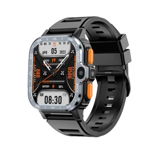 Smartwatch Herren Smartuhr Männer Schwarz hd kamera GPS SIM-Karte 4G RAM 64G ROM - Bild 1 von 19