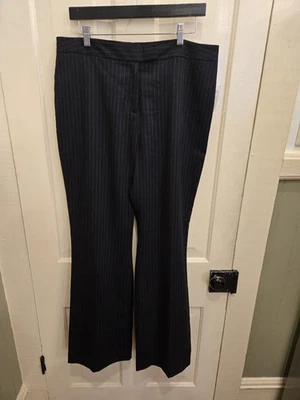 Tahari Arthur S. Levine Black/White Pinstripe NWT Dress Pants Trousers Size 14  - Image 1 of 4