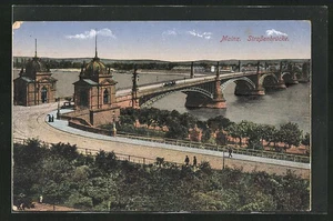 Ansichtskarte Mainz, Blick auf die Straßenbrücke - Bild 1 von 2