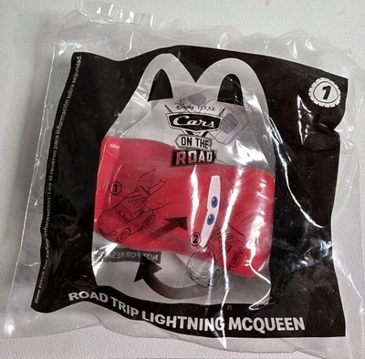 Pixar's Cars: Road Trip Lightning McQueen McDonald's Happy Meal Toy #1 sellado Foto 1 de 2