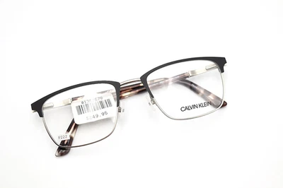 CALVIN KLEIN CK19311 001 Matte Black - Silver 54-21-145 Frames Flex Hinges P222 - Image 1 of 4