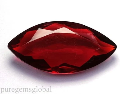 Certified 62.10Ct Brazilian Red Topaz Natural Marquise Cut Huge Loose Gem 5ANQ - Image 1 of 4