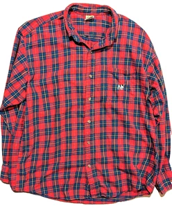 Big Dogs Santa Barbara Hemd Gr. XL USA rot kariert Flanell Knopf Stickerei Logo - Bild 1 von 6
