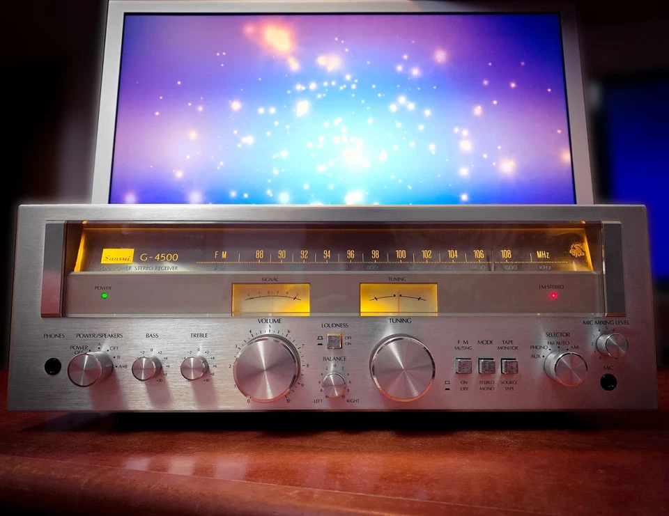 SANSUI G-4500 🌈RaRe🌈 Vintage Stereo Receiver - Image 1 of 4