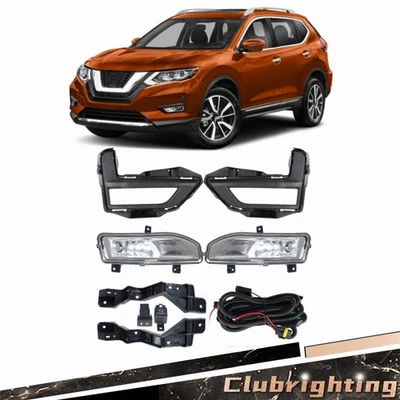 Luces antiniebla para Nissan Rogue 2017 2018 2019 2020 con interruptor + bisel lado izquierdo y derecho Foto 1 de 4