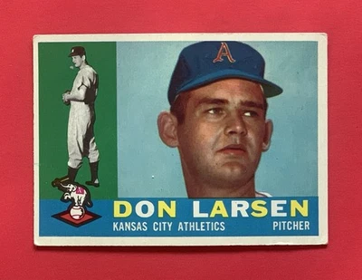 1960 年 Topps #353 Don Larsen 状况极佳 — 第 1/2 张图片