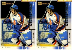 2x UD PROSPECTS 2000 ERIK CHRISTENSEN RC PITTSBURGH PENGUINS MINT ROOKIE #50 LOT - Picture 1 of 4