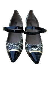 Anyi Lu Stefania Pumps Schlangenmuster mit abnehmbaren Riemen EU 40/10 US. Made In Italy - Bild 1 von 9