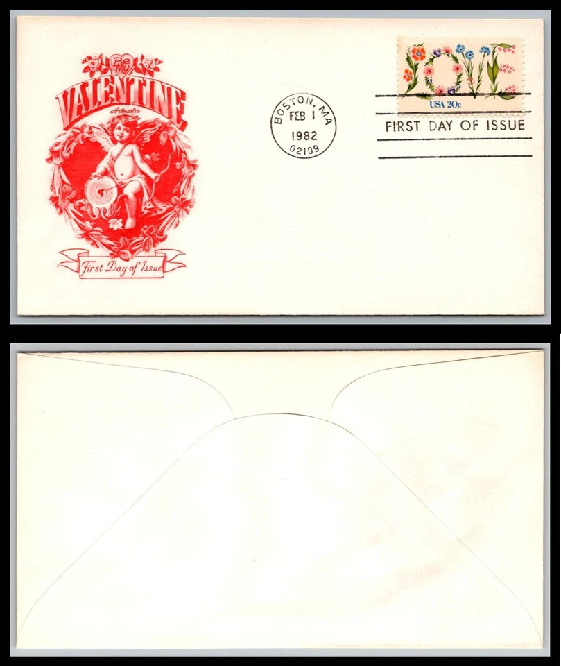US FDC # 1951 20c Love Flowers  Artmaster  s.cancel 1982, 9Q2368 - Image 1 of 1