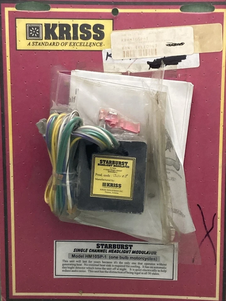 NUEVO MODULADOR DE FAROS MONOCANAL KRISS HM10SP-1 GENUINO Foto 1 de 1