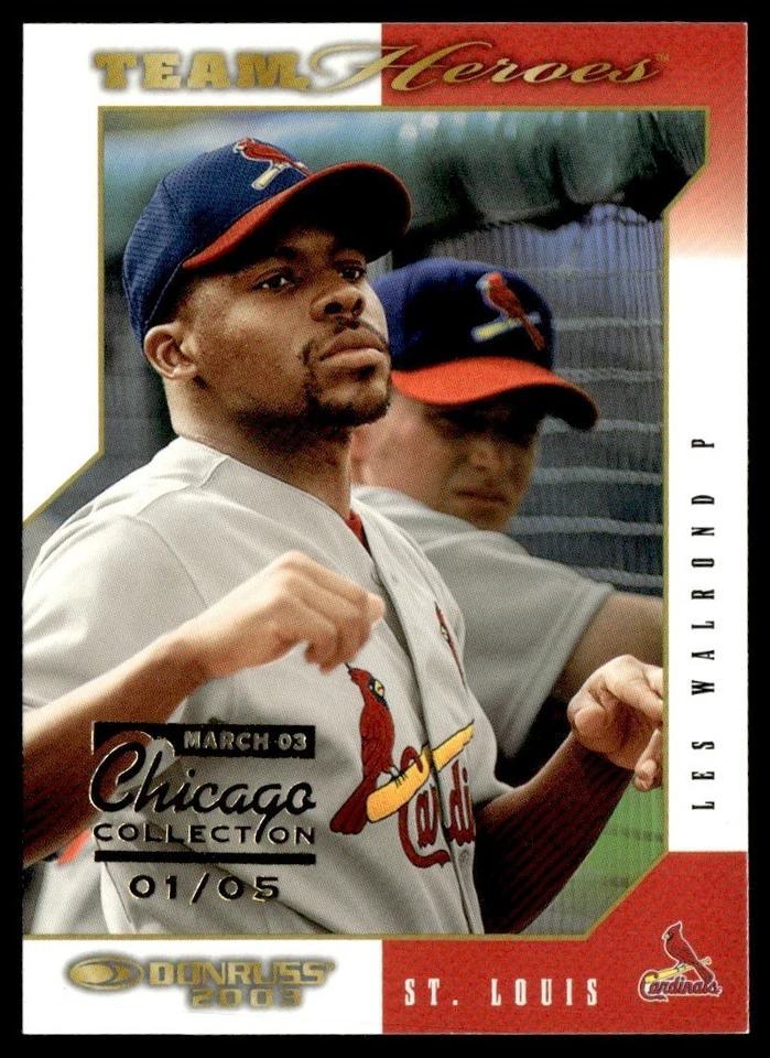 2003 Donruss Team Heroes Chicago Collection Les Walrond 1/5 #475 - Image 1 of 2