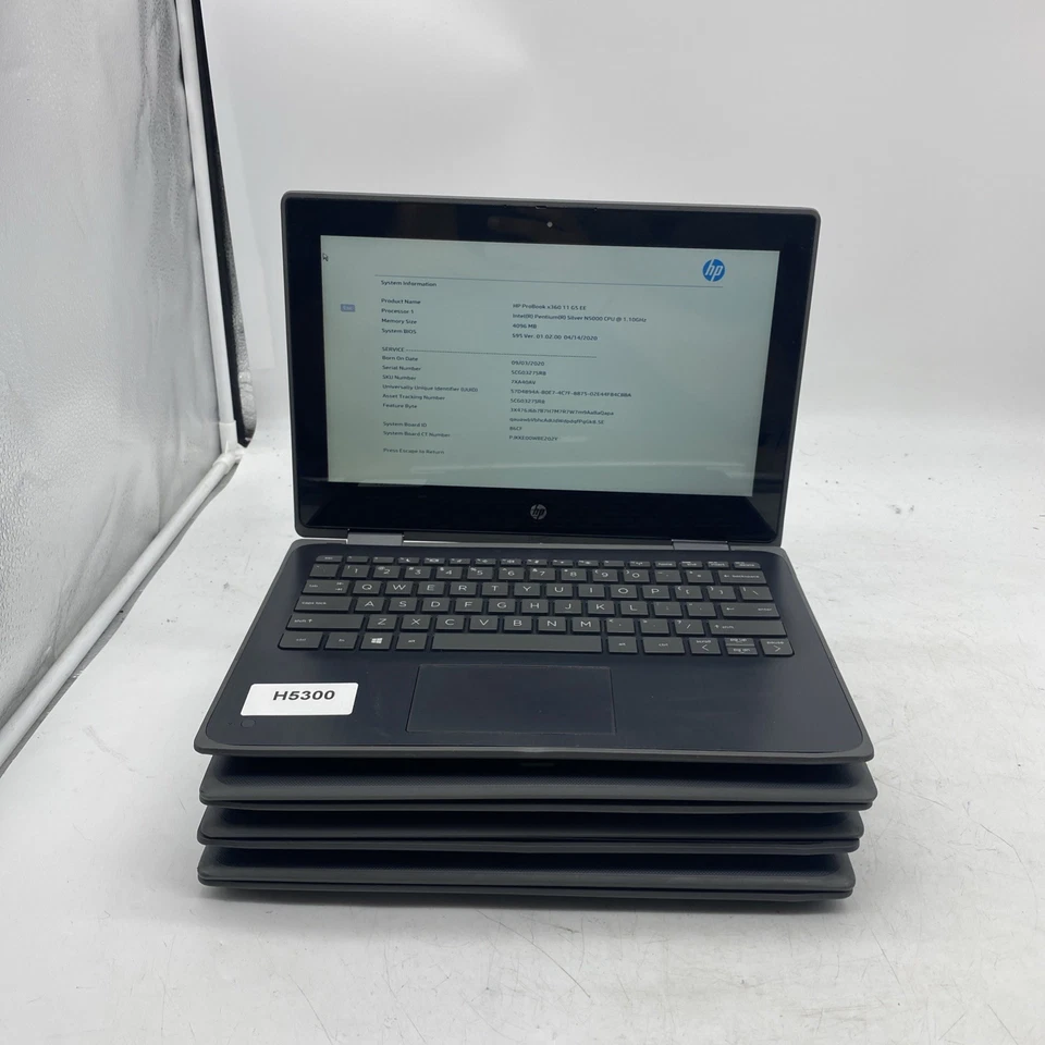 HP ProBook x360 11 G5 EE Pentium Silver N5000 1.1GHz 4GB RAM SIN SSD Lote de 4 Foto 1 de 4