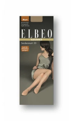 Fein Kniestrümpfe Seidenmatt 20den ELBEO transparent softer breiter Komfortbund
