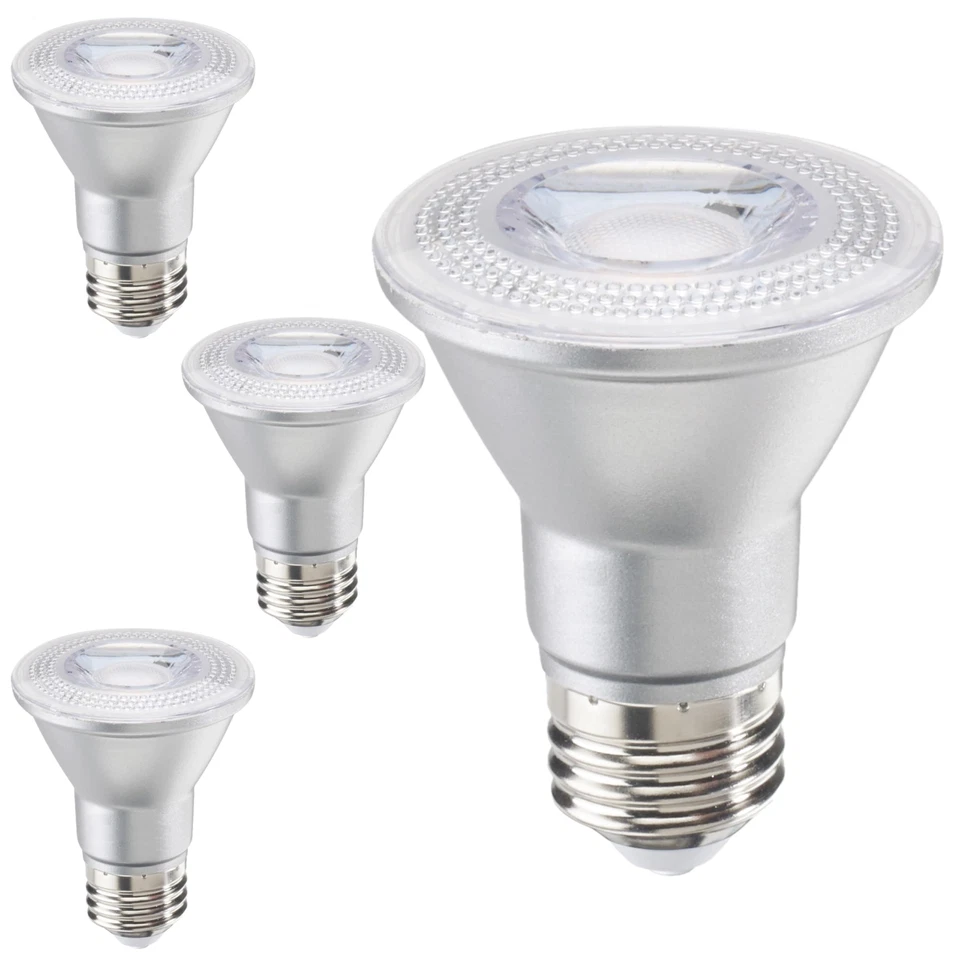 4Pack PAR20 LED Flood Wet Light Bulb, 6.5W (50W), 2700K, E26 - Image 1 of 4