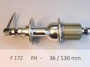 Buje libre trasero Novatec F 172 36/130 mm HG - NOS bicicleta - Imagen 1 de 6