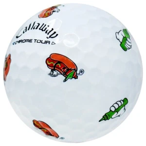Callaway Chrome Tour Truvis HOT DOG RELISH Golf Balls, Collectable, 3 Pack - Picture 1 of 8