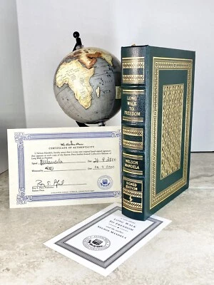 Long Walk to Freedom SIGNED by NELSON MANDELA; Easton Press 2000 - Image 1 of 4