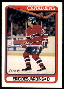 Eric Desjardins 1990-91 O-Pee-Chee #425 Montreal Canadiens