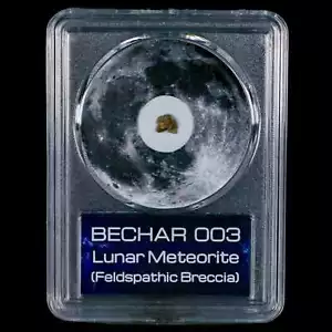 Moon Rock Lunar Meteorite Bechar 003 Algerian Sahara Desert Discovered 2022 COA - Picture 1 of 5