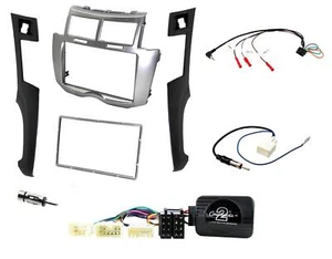 Double Din Fascia Stalk Steering Aerial Adaptor Fitting Kit For Toyota Yaris - Picture 1 of 1