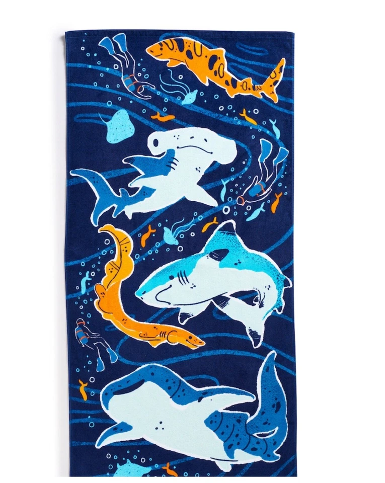 Jumping Bean, Toalla de Playa para Niños Terry Algodón Piscina Baño Viaje (Elige Patrón) Foto 1 de 3