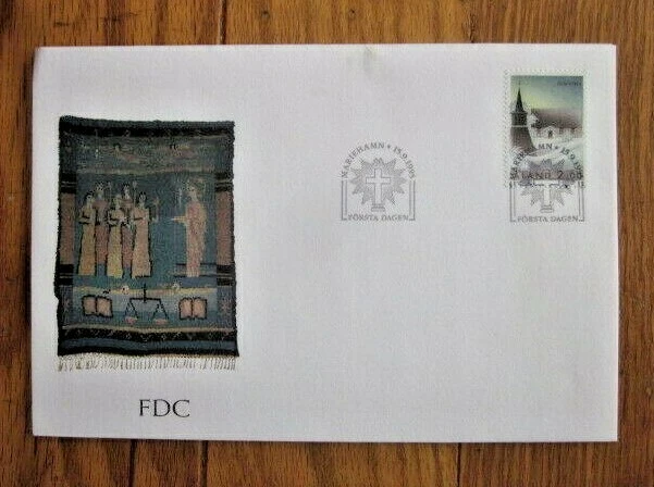 CAMPANARIO ARQUITECTURA IGLESIA ISLAS FINLANDIA ALAND 1995 FDC Foto 1 de 1