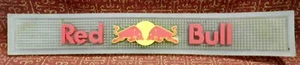  RED BULL BAR MAT, DRINK RAIL SPILL MAT, THICK RUBBER, 23.5" X 3.5" x 1/2" - Picture 1 of 1