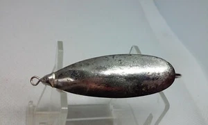 Vintage Johnson Silver Minnow Silver 2" Wiggler Wobble Spoon 3/8oz Fishing Lure - Picture 1 of 7