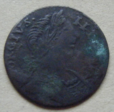 George III, colonial, non-regal or evasion farthing 1773 'Laughing Head' Cover