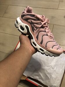 NIKE AIR MAX PLUS (GS) PINK GLAZE USED CD0609- 601 US SZ 4Y GREAT CONDITION 2021