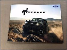 2022 Ford Bronco 36-page Original Car Sales Brochure Catalog - Wildtrak Badlands